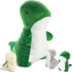 ✨BNWT - Snug A Babies T-Rex Dinosaur & Mommy with 3 Babies in Her Tummy✨